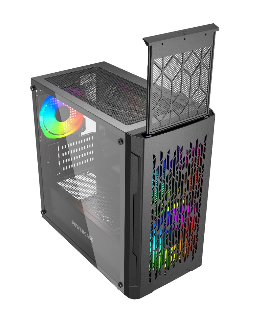

Корпус PowerCase Mistral Micro D3W ARGB, mATX, Mini-Tower, USB 3.0, RGB подсветка, черный, без БП (CMMDB-A3), Mistral Micro D3W ARGB