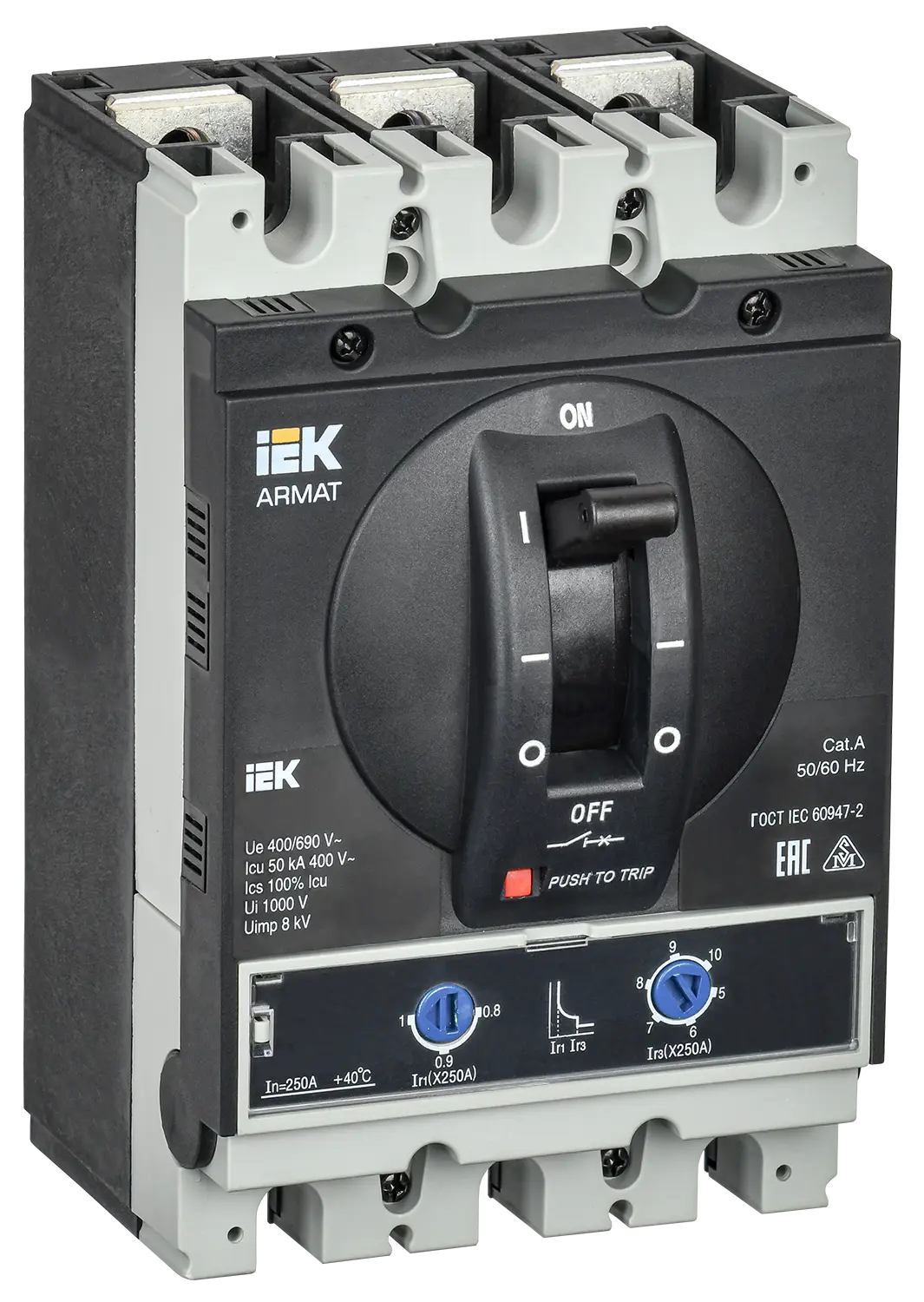 Выключатель автоматический IEK Armat AR-MCCB-3G-050-0250A-ATUC 250А G 50кА