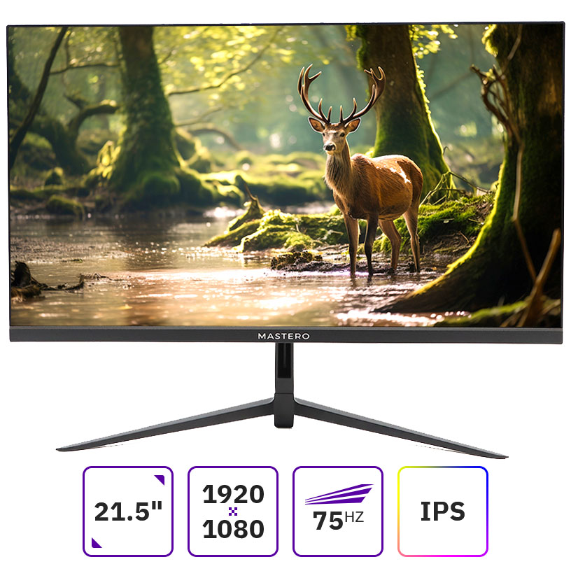 Монитор 21.5" Mastero Base P2222H черный