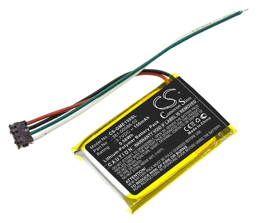 

Аккумулятор Cameron Sino CS-GME130SL, 3.7V, 150 мА·ч, Li-Ion для велокомпьютера Garmin, CS-GME130SL