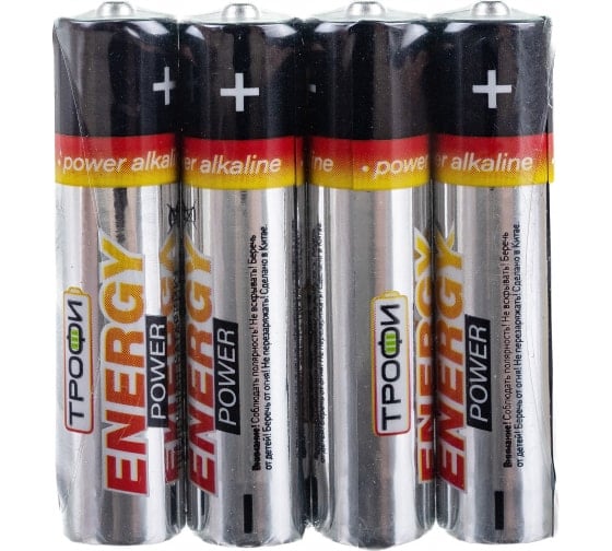 

Батарея Трофи AAA (LR03), 1.5V, 4 шт. (Б0017349)