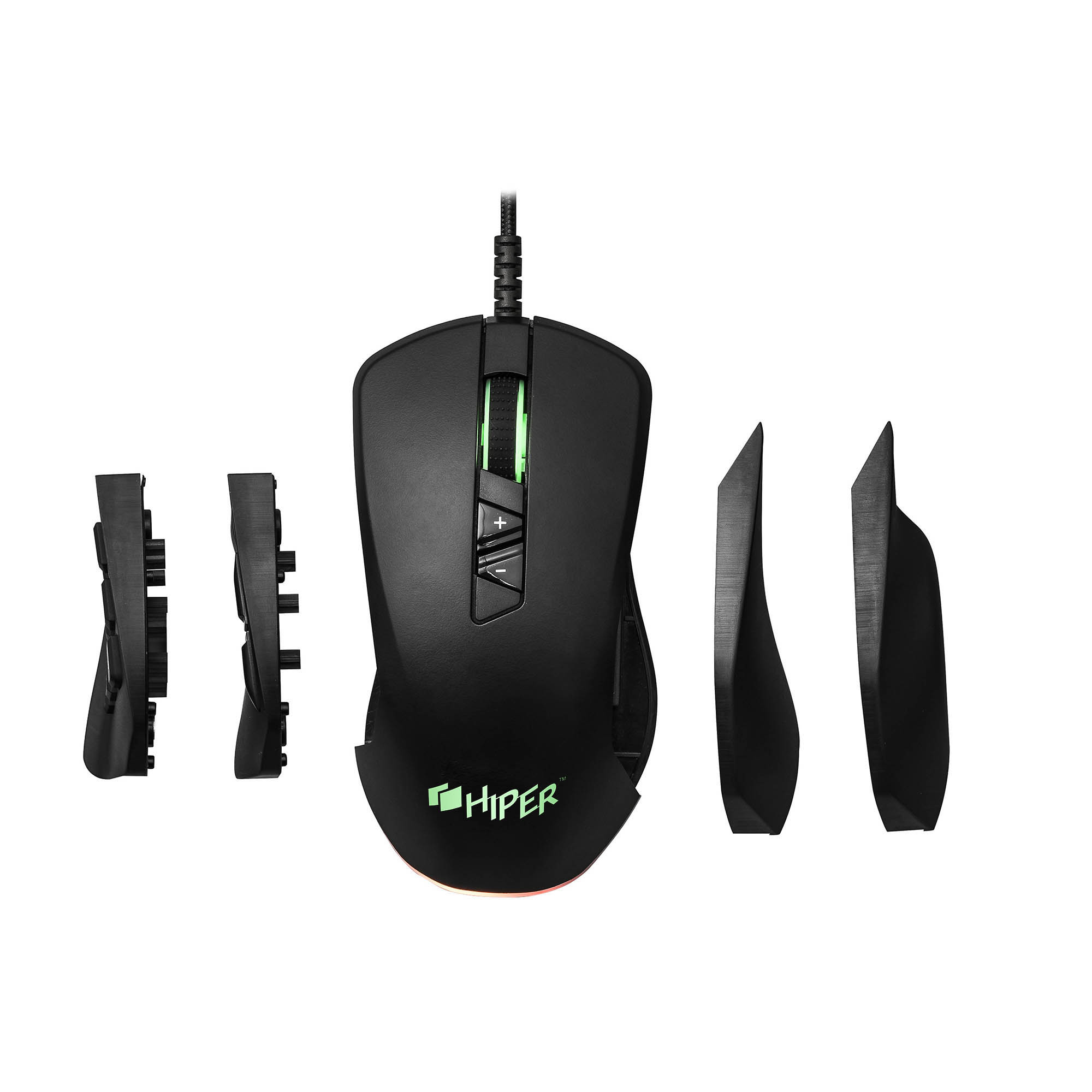 

Мышь проводная Hiper Quantum QM-2, 6200dpi, оптическая светодиодная, USB, черный (QM-2) б/у, следы эксплуатации, полный комплект, Quantum QM-2