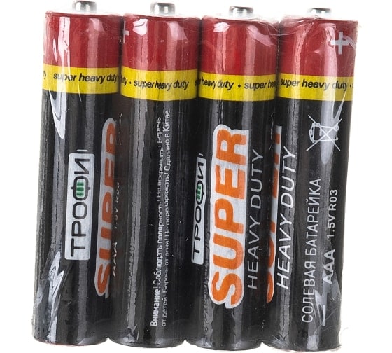 

Батарея Трофи AAA (LR03), 1.5V, 4 шт. (C0033711)