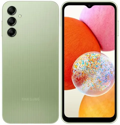 

Смартфон Samsung Galaxy A14, 6.6" 1080x2408 PLS, MediaTek Helio G80, 4Gb RAM, 128Gb, 3G/4G, Wi-Fi, BT, 3xCam, 2-Sim, 5000 мА⋅ч, USB Type-C, Android 13, зеленый (SM-A145MLGGTPA), Galaxy A14