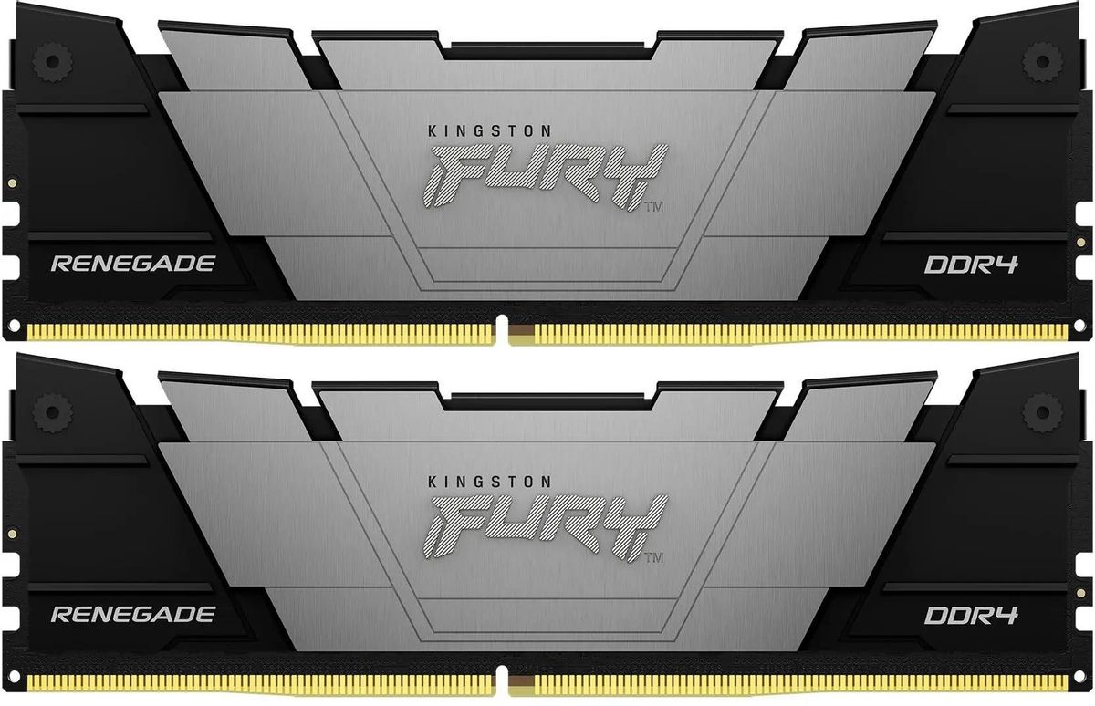 

Комплект памяти DDR4 DIMM 64Gb (2x32Gb), 3200MHz, CL16, 1.35V, Kingston, FURY Renegade Black (KF432C16RB2K2/64) Retail, KF432C16RB2K2/64