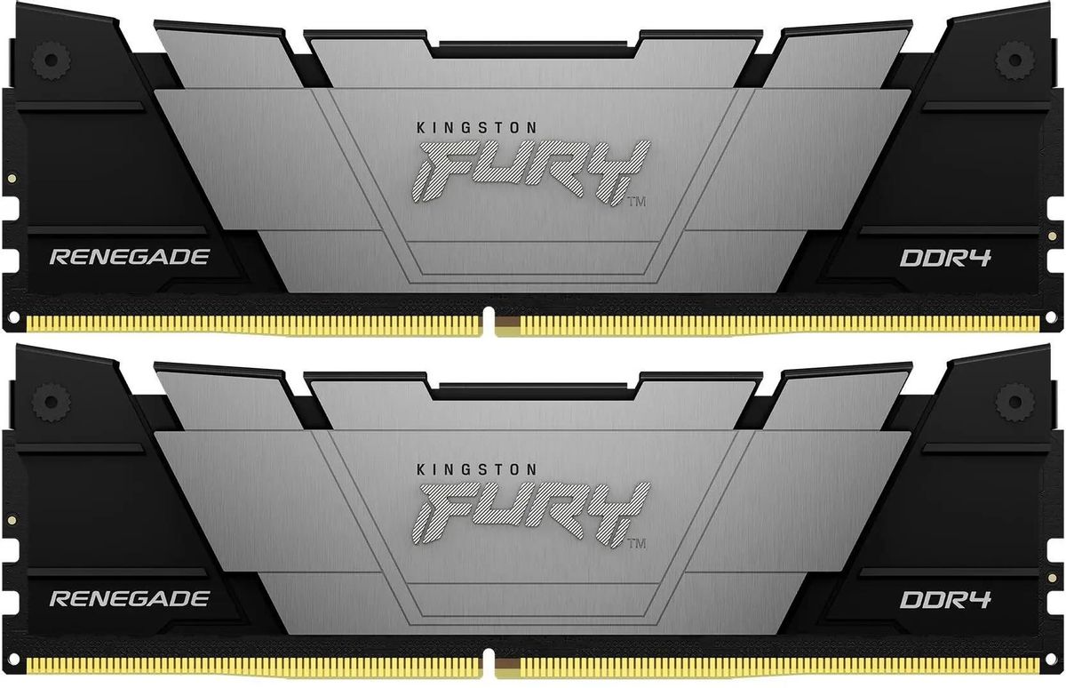 

Комплект памяти DDR4 DIMM 16Gb (2x8Gb), 3600MHz, CL16, 1.35V, Kingston, FURY Renegade Black (KF436C16RB2K2/16) Retail, KF436C16RB2K2/16