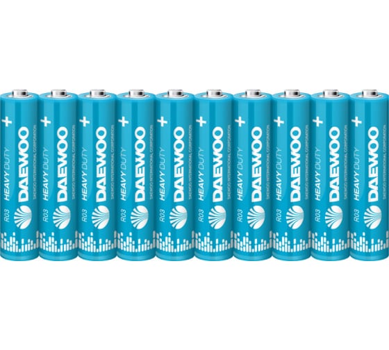 

Батарея Daewoo Heavy Duty Shrink-10, AAA (LR03), 1.5V, 10 шт. (5042148)