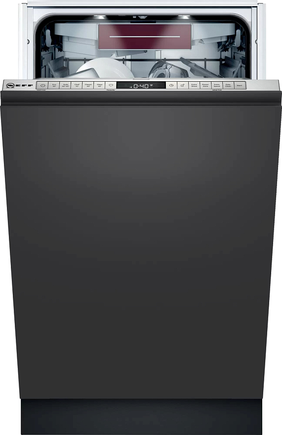 

Посудомоечная машина встраиваемая узкая NEFF S857YMX03E, серебристый (S857YMX03E), S857YMX03E
