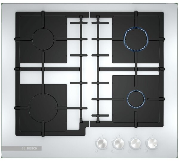 

Газовая варочная панель Bosch Serie 4 PNP6B2O93R, 4 конфорки, белый (PNP6B2O93R), PNP6B2O93R
