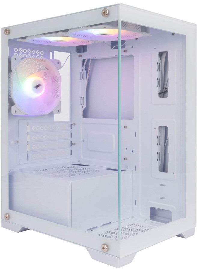 

Корпус 1STPLAYER MIKU Mi2, mATX, Mini-Tower, USB 3.0, RGB подсветка, белый, без БП (Mi2-WH-3F1-W), MIKU Mi2