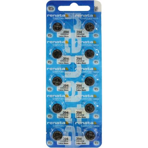 Батарея Renata 394/SR936SW-10,AG9, 394, LR939, LR45, 1.55V, 10 шт