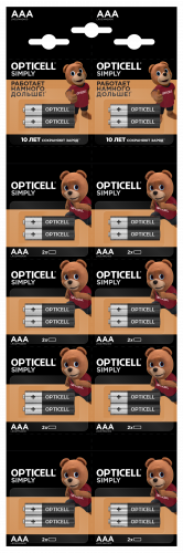 

Батарейка OPTICELL Simply, AAA (LR03), 1.5V, 20 шт. (5050002)