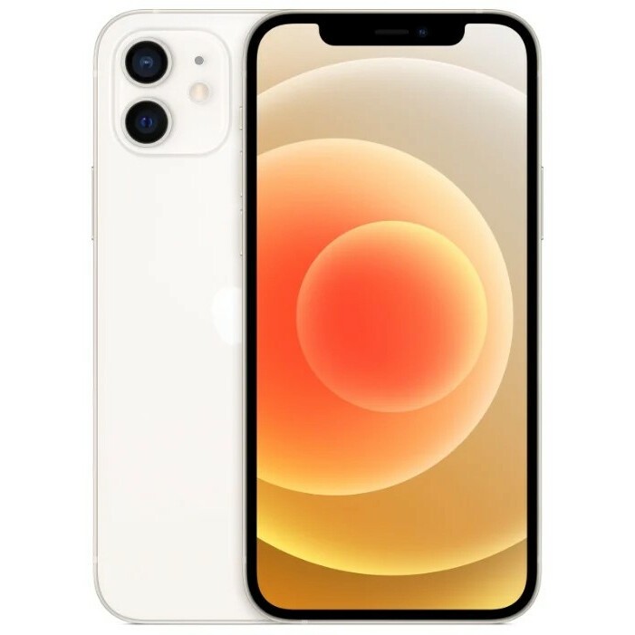 

Смартфон Apple iPhone 12, 6.1" 1170x2532 OLED, Apple A14 Bionic, 4Gb RAM, 128Gb, 3G/4G/5G, NFC, Wi-Fi, BT, 2xCam, 2815 мА⋅ч, Lightning, iOS 14, белый (MGET3LL/A), iPhone 12