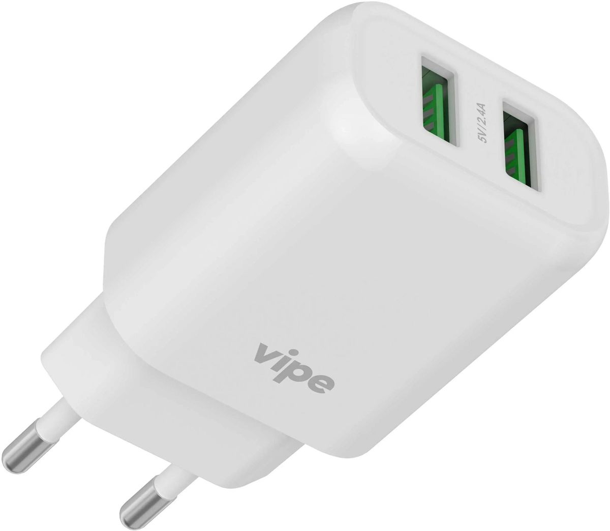 

Сетевое зарядное устройство Vipe 12 Вт, 2xUSB, белый (VPTST2UAWHI)