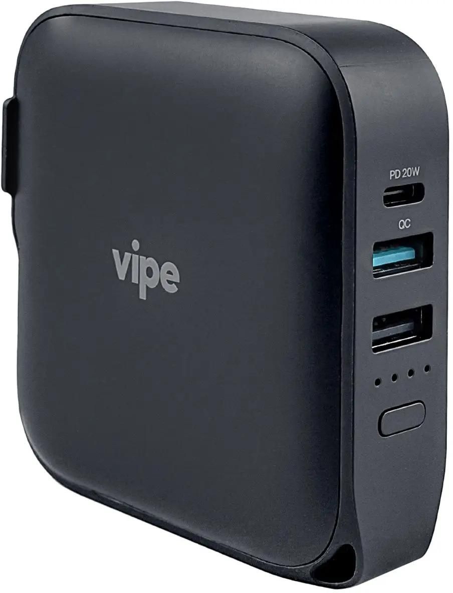 

Сетевое зарядное устройство Vipe 20 Вт, 2xUSB, USB type-C, Quick Charge, PD, черный (VPTRCHPBBLK), кабель USB Type C