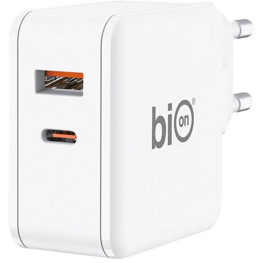 

Сетевое зарядное устройство Bion 65 Вт, USB, USB type-C, Quick Charge, PD, белый (BXP-GAN-PD-AC-65W)