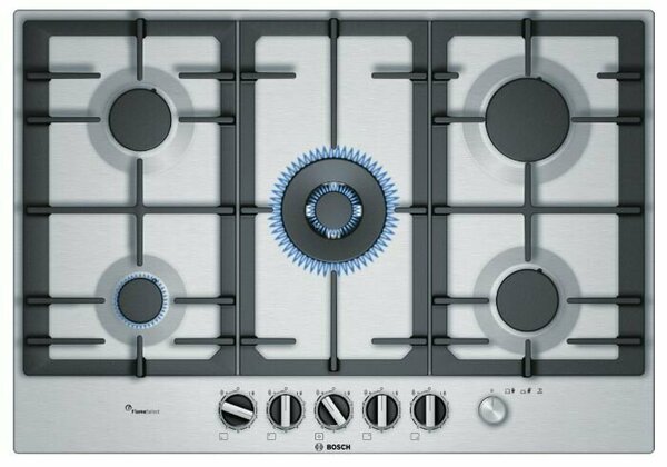 

Газовая варочная панель Bosch Serie 6 PCQ7A5M90R, 5 конфорок, черный (PCQ7A5M90R), Черная, PCQ7A5M90R