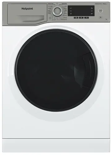 Стиральная машина HOTPOINT NSD 7249 UD AVE RU, 7 кг, 1200 об/мин, белый/серебристый (869991655530), цвет белый/серебристый