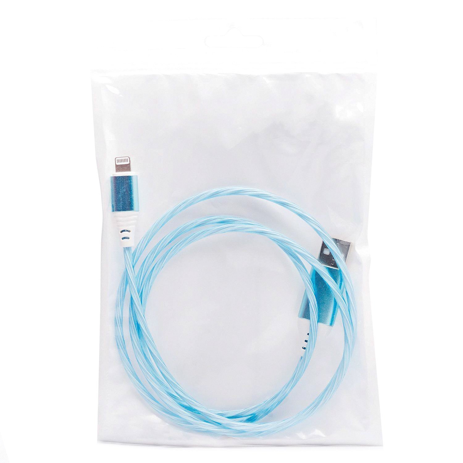 Кабель USB-Lightning 8-pin, 1 м, синий Luminous