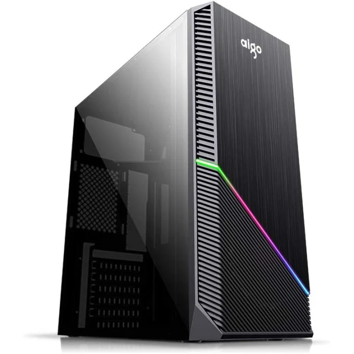 

Корпус Aigo RAINBOW-1, ATX, Midi-Tower, USB 3.0, RGB подсветка, черный, без БП (AG-RAINBOW1), RAINBOW-1
