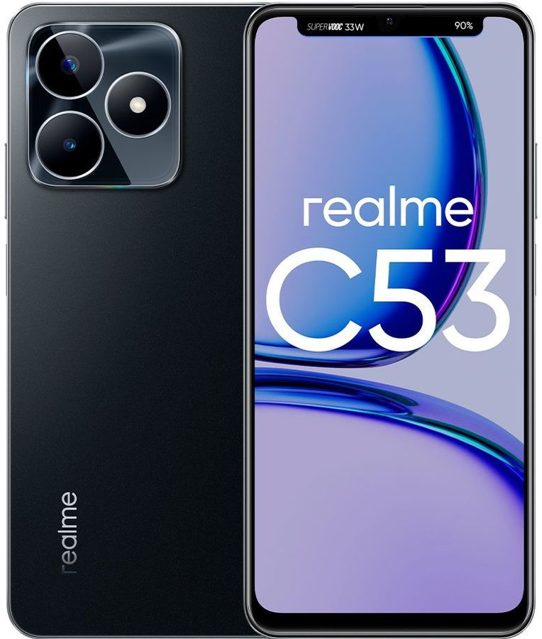 

Смартфон Realme C53, 6.74" 720x1600 IPS, Unisoc T612, 8Gb RAM, 256Gb, 3G/4G, NFC, Wi-Fi, BT, 2xCam, 2-Sim, 5000 мА⋅ч, USB Type-C, Android 13, черный (631011001194), C53