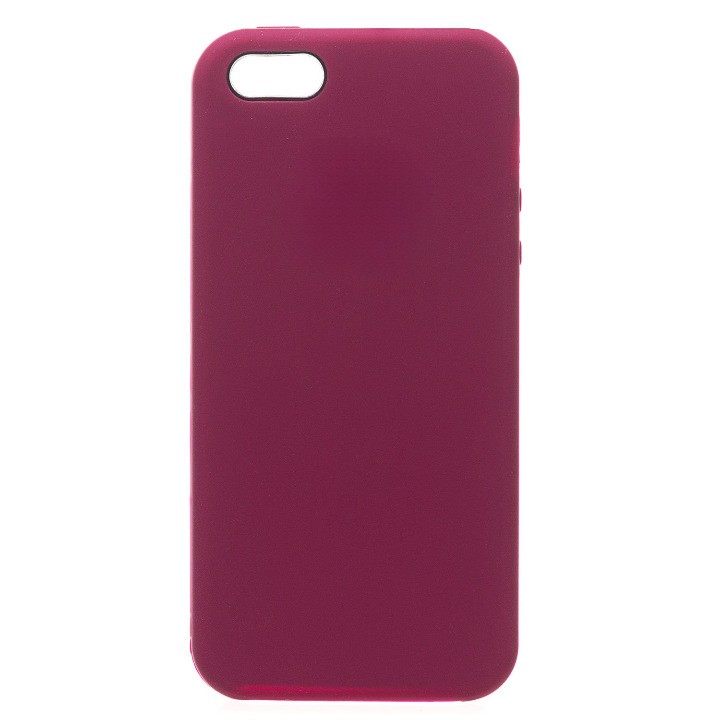 Чехол-накладка ORG Soft Touch для смартфона Apple iPhone 5/5s/SE, силикон, бордовый (120273)