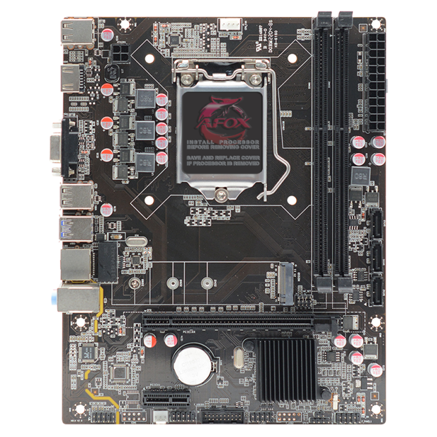 Материнская плата AFOX IH81-MA5-V4, Socket1150, Intel H81, 2xDDR3, PCI-Ex16, 3SATA3, 5.1-ch, 2 USB 3.0, VGA, HDMI, mATX, Retail