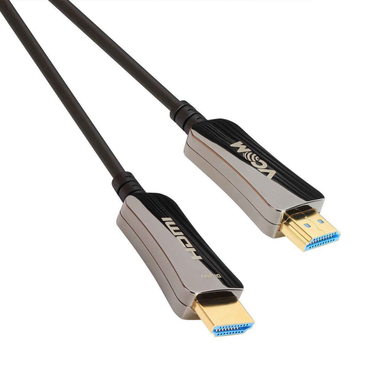 

Кабель HDMI(19M)-HDMI(19M) v2.0 4K, экранированный, 10 м, черный/серебристый VCOM (D3742A-10M)