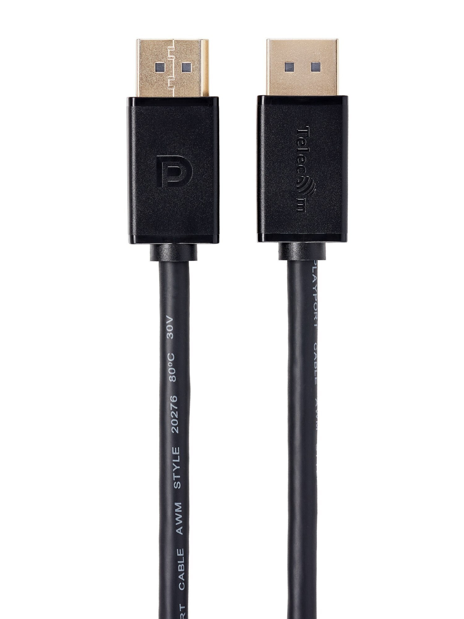 

Кабель DisplayPort (M)-DisplayPort (M) v1.2 4K, экранированный, 2 м, черный Telecom (TCG715-2M)