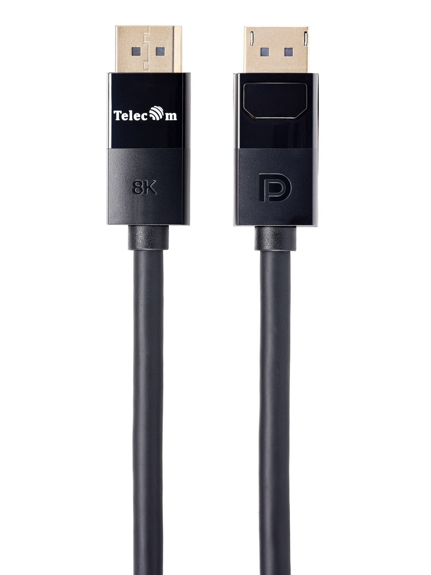 

Кабель-удлинитель DisplayPort (M)-DisplayPort (M) v1.4 4K, 8K, экранированный, 1 м, черный Telecom (TCG755-1M)