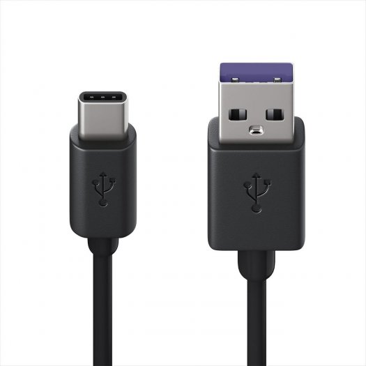 

Кабель USB-USB Type-C, 5А, 50 см, черный, Red Line (УТ000036345)