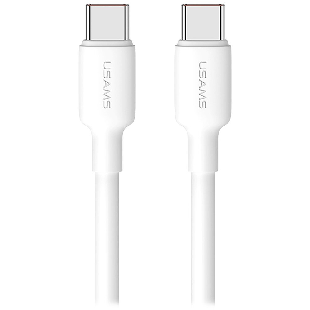 

Кабель USB Type-C-USB Type-C, быстрая зарядка, 3А, 3 м, белый, USAMS US-SJ615 U84 (SJ615USB01), US-SJ615 U84