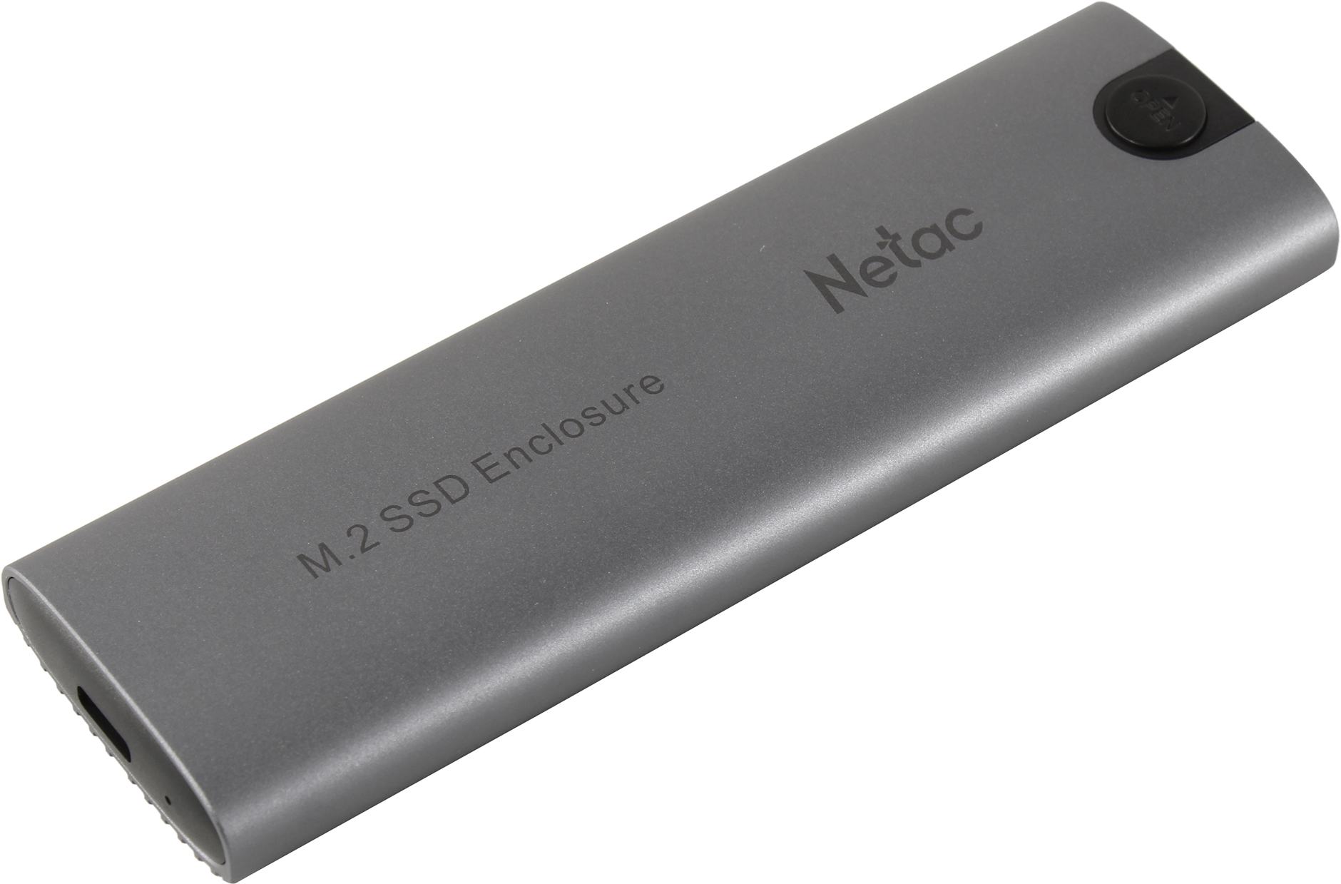 Внешний бокс Netac WH51, 1xM.2 NGFF/NVMe USB3.1 Type-C, алюминий, темно-серый (NT07WH51-32CA) - фото 1