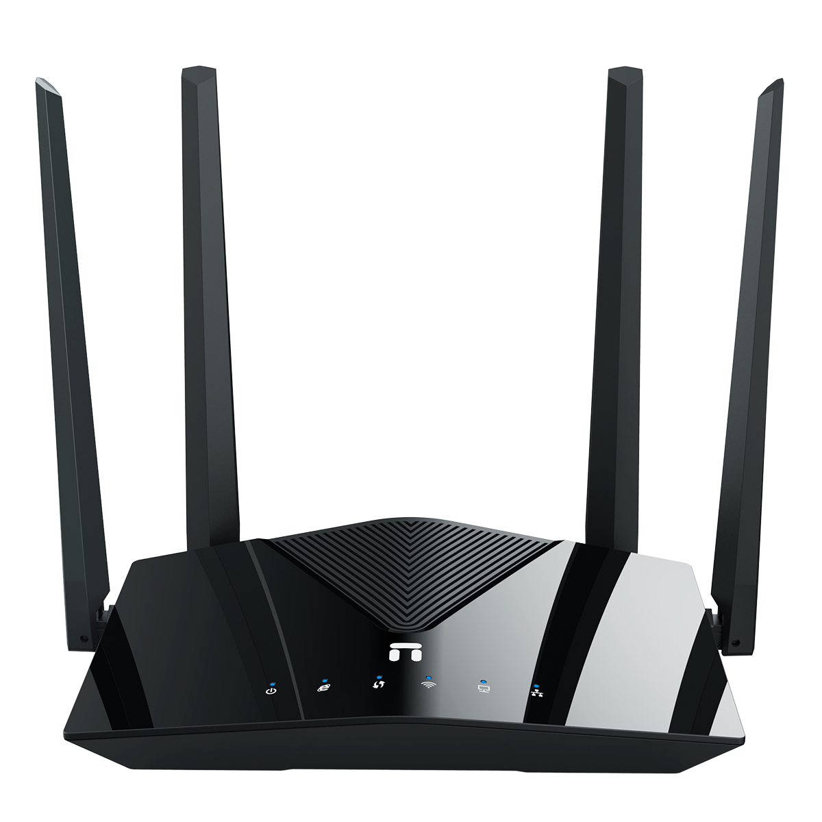 

Wi-Fi роутер Netis NX10, 802.11a/b/g/n/ac/ax, 2.4 / 5 ГГц, до 1.5 Гбит/с, LAN 3x1 Гбит/с, WAN 1x1 Гбит/с, внешних антенн: 4x5 дБи (NX10), NX10