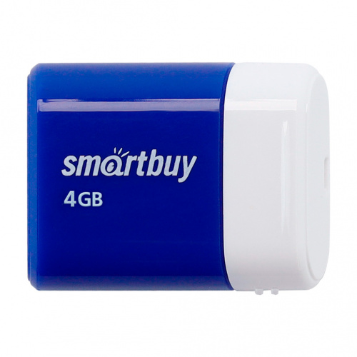 

Флешка 4Gb USB 2.0 SmartBuy Lara, синий (SB4GBLara-B)