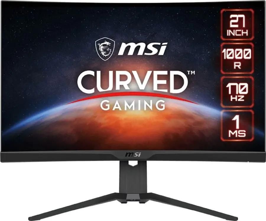 

Монитор 27" MSI G272CQP VA, 2560x1440 (16:9), 300кд/м2, 170 Гц, 1 мс, 178°/178°, HDMI, DisplayPort, черный (9S6-3CC94T-021), G272CQP