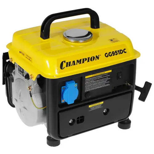 

Электрогенератор CHAMPION GG951DC, однофазный, синхронный, бензиновый, 1.36 л.с., 720 Вт, 1xEURO 16A (GG951DC), GG951DC