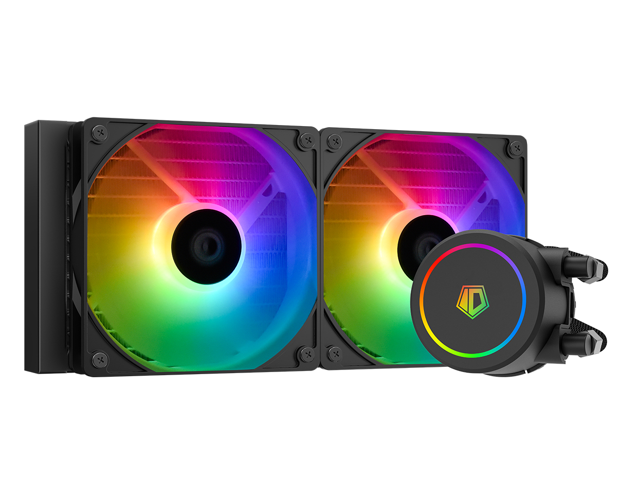 

Жидкостное охлаждение ID-COOLING FX240 ARGB для Socket 115x/2066/2011/2011-3/1200/1700/AM5/AM4, 250 Вт, 2x120 мм, ARGB, черный (FX240 ARGB), FX240 ARGB