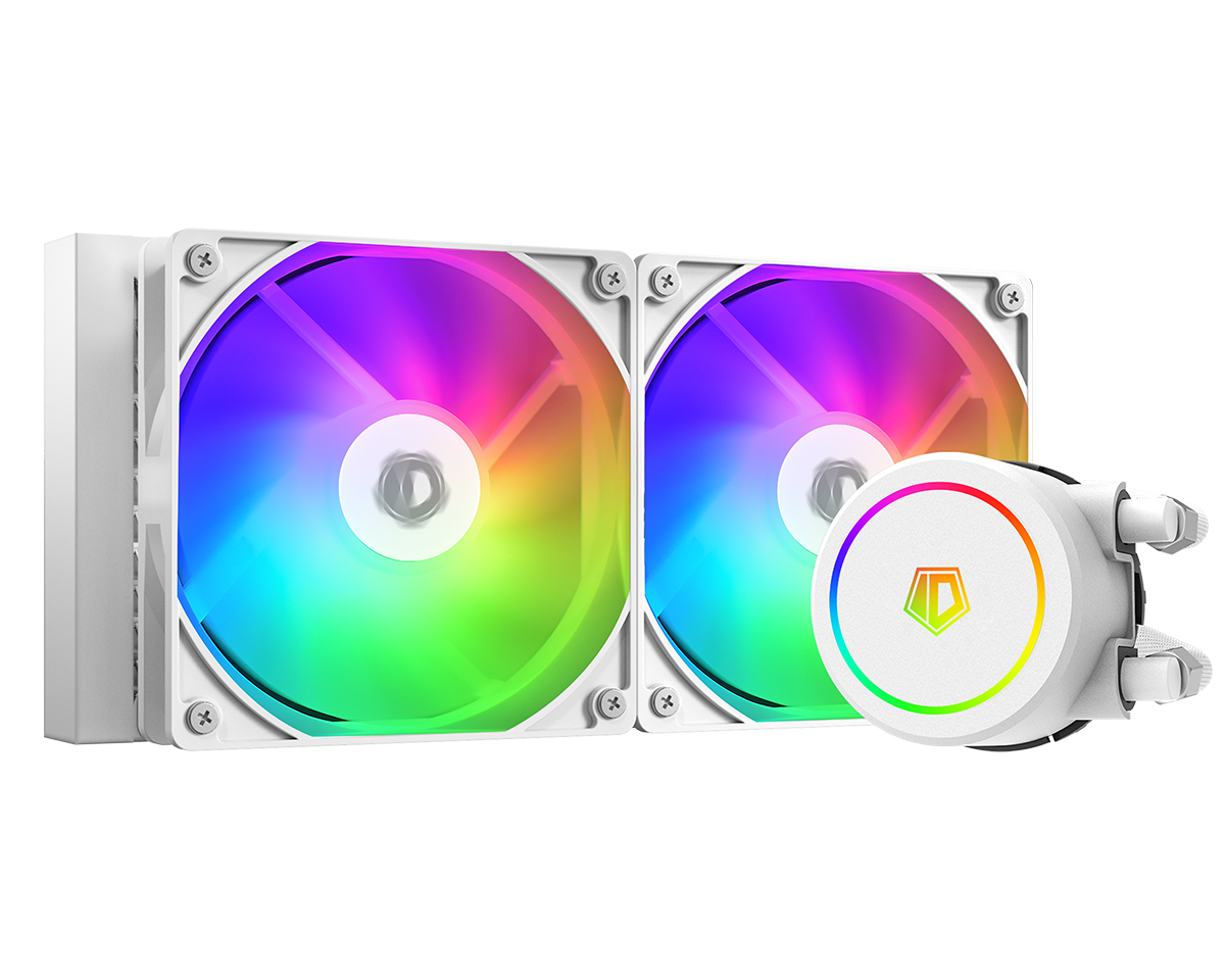 

Жидкостное охлаждение ID-COOLING FX240 ARGB WHITE для Socket 115x/2066/2011/2011-3/1200/1700/AM5/AM4, 250 Вт, 2x120 мм, ARGB, белый (FX240 ARGB WHITE), FX240 ARGB WHITE