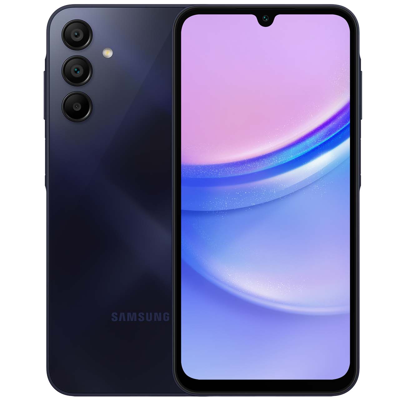 

Смартфон Samsung Galaxy A15, 6.5" 1080x2340 Super AMOLED, MediaTek Helio G99, 6Gb RAM, 128Gb, 3G/4G, NFC, Wi-Fi, BT, 3xCam, 2-Sim, 5000 мА⋅ч, USB Type-C, Android 13, черный/синий (SM-A155FZKGMEA), Galaxy A15