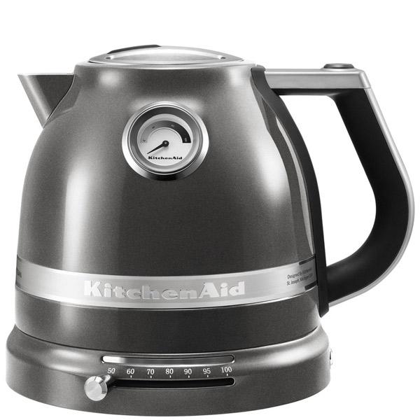 

Чайник электрический KitchenAid Artisan 5KEK1522EMS 1.5л. 2.4 кВт, металл, серый, 5KEK1522EMS
