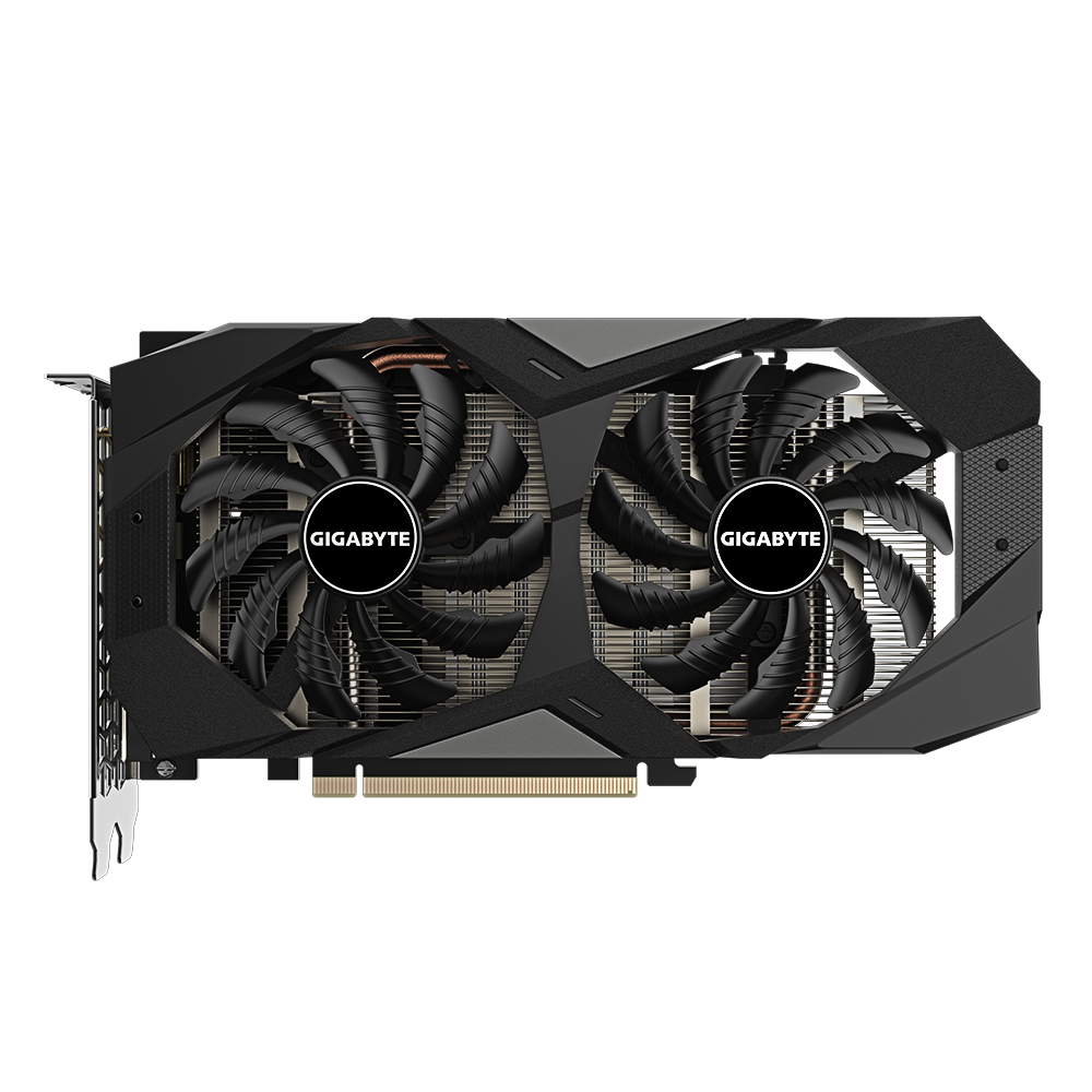 Видеокарта GIGABYTE NVIDIA GeForce GTX 1650 D6 WINDFORCE OC 4G, 4Gb DDR6, 128 бит, PCI-E, DVI, HDMI, DP, Retail (GV-N1656WF2OC-4GD 3.0) - фото 1