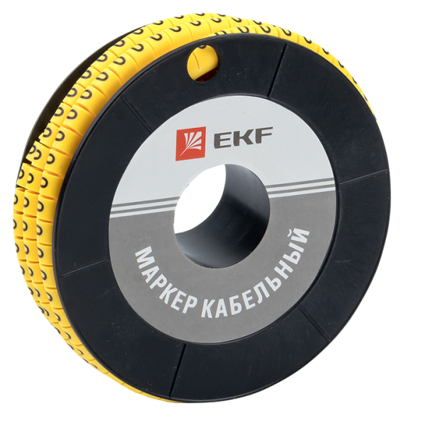 

Маркер кабельный EKF цифра "0" для 1.5мм², 1000 шт., желтый (plc-KM-1.5-0)