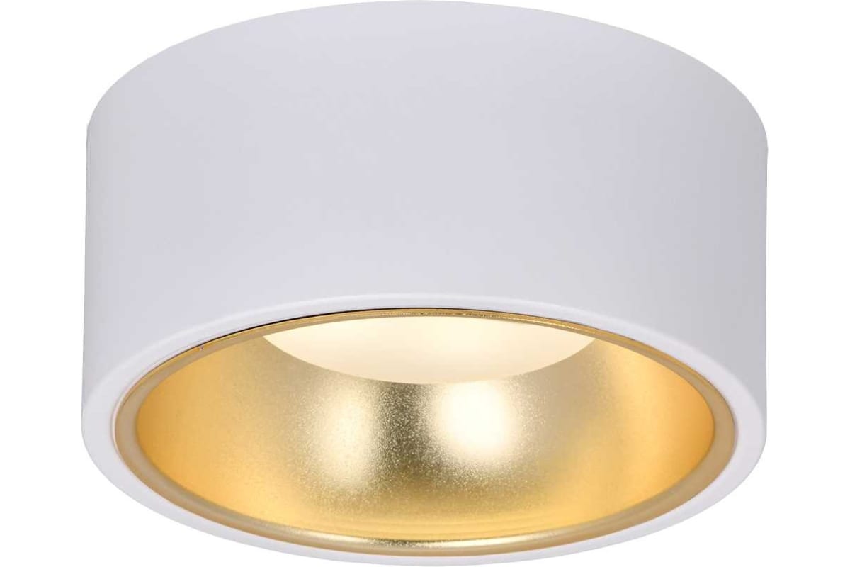 Светильник бытовой IEK Lighting 4017 белый/золотой (LT-UPB0-4017-GX53-1-K55)