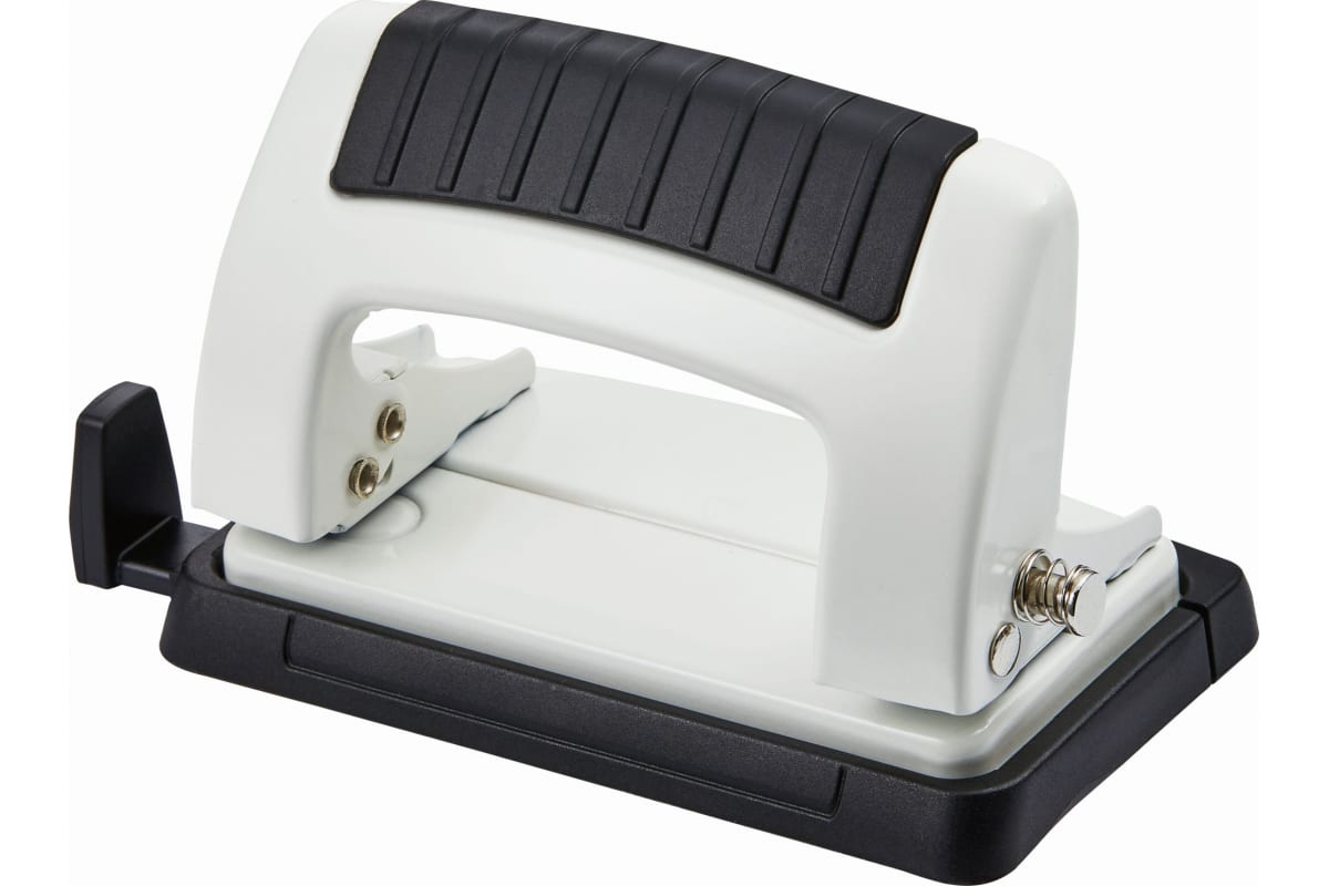 Дырокол 10 листов, 2 отверстия 6 мм, линейка, белый, Kw-Trio Classic Mini (09065WHITE)