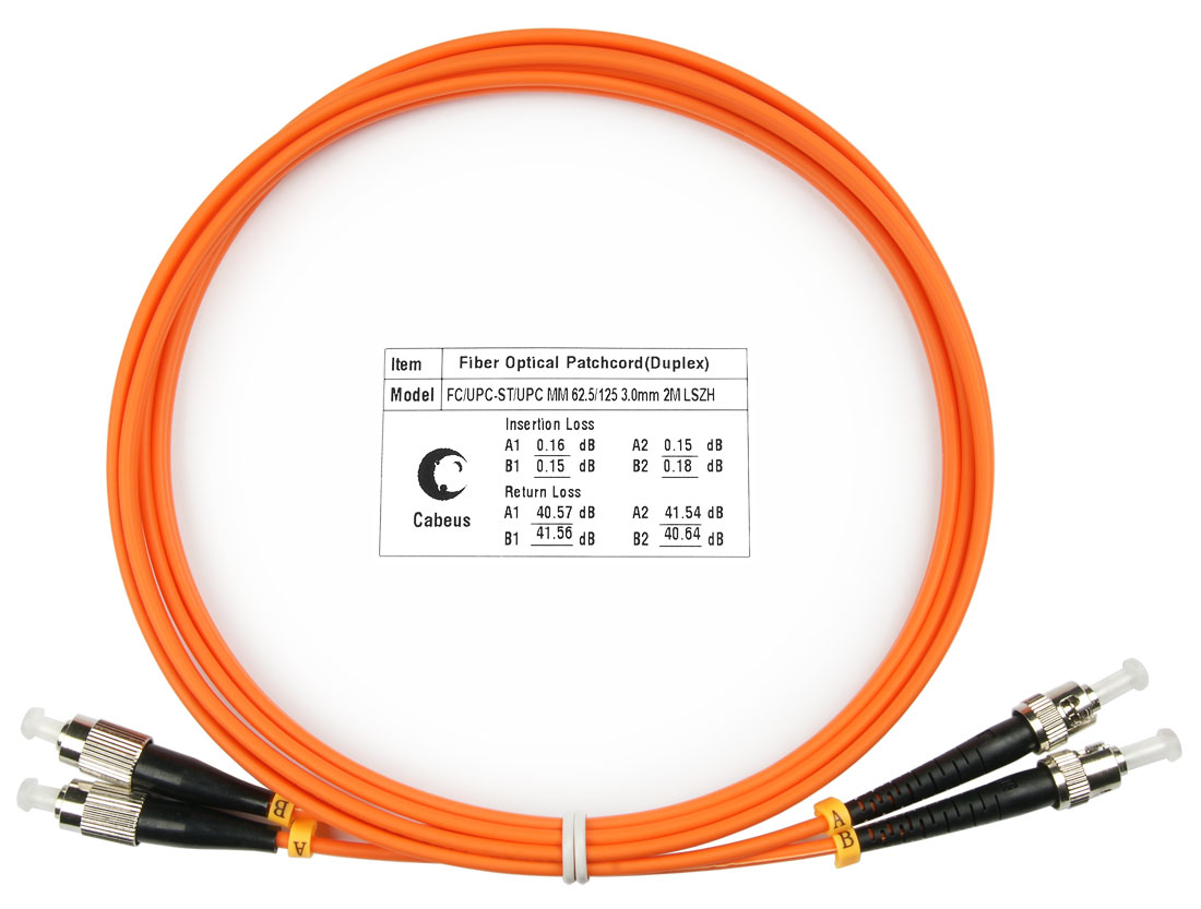 

Патч-корд оптический Cabeus, FC/UPC-ST/UPC, многомодовый, 62.5/125, OM1, двойной, 2 м, LSZH, оранжевый (FOP-62-FC-ST-2m)