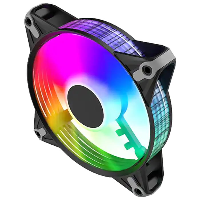 Вентилятор Alseye FB120-B, 120 мм, 1000rpm, 22.5 дБ, 4-pin, 1шт, RGB (FB120-B) - фото 1