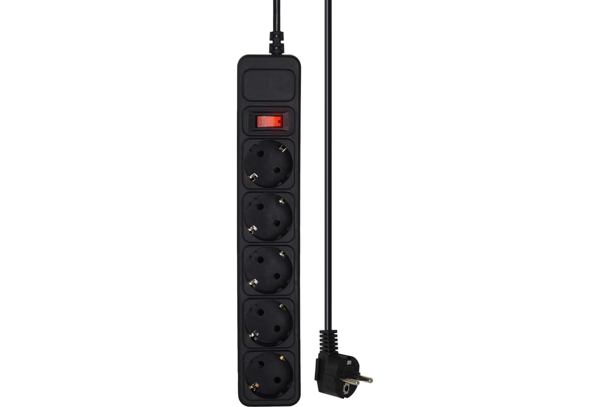 

Сетевой фильтр CROWN CMPS-04, 5-розеток, 2 м, черный (CM000003668), CMPS-04