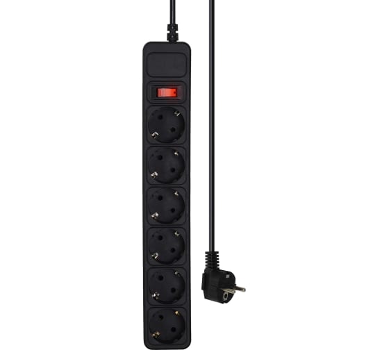 

Сетевой фильтр CROWN CMPS-05, 5-розеток, 3 м, черный (CM000003669), CMPS-05