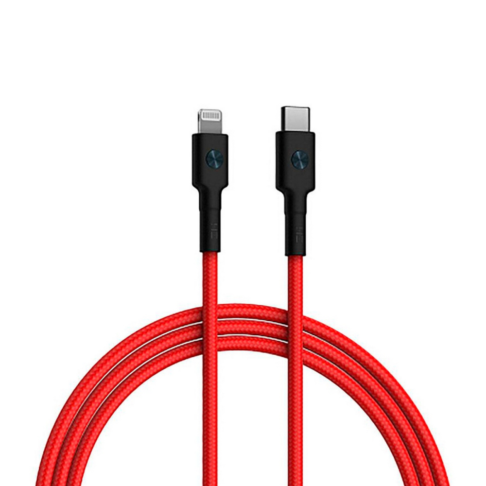 

Кабель Lightning 8-pin-USB Type-C, 3А, 1.5 м, красный, ZMI AL875 (ZMKAL875CNRD), AL875